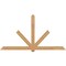Ekena Millwork Kennewick Timber Gable Bracket, Western Red Cedar, 108"W x 58"H x 3 1/2"D x 5 1/2"F, 13/12 Pitch GBW108X58X0406KEN00SWR - alternate 1